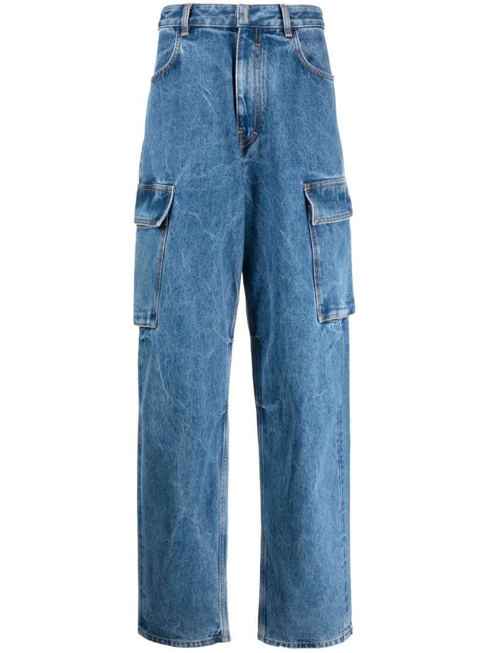 Shop Givenchy Jeans Cotone Blu In Blue