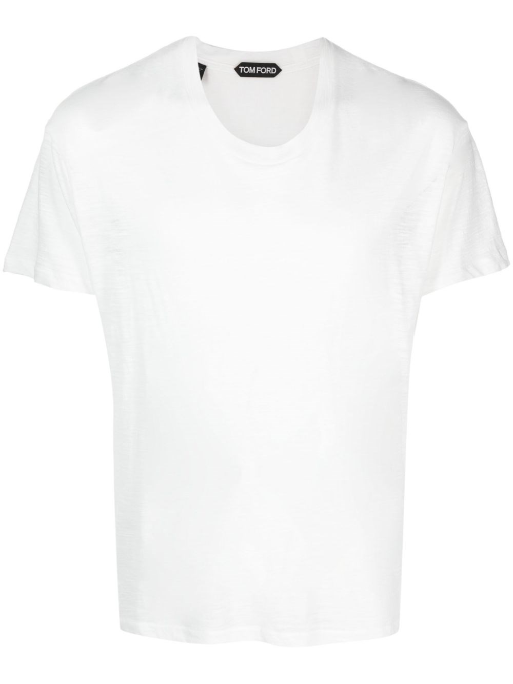 Shop Tom Ford T-shirt Girocollo In White