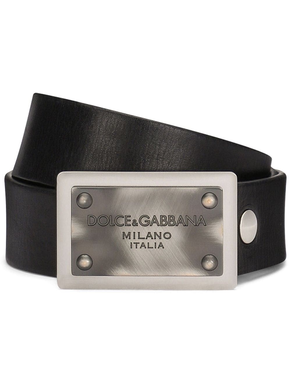 Shop Dolce & Gabbana Cintura Con Fibbia In Black