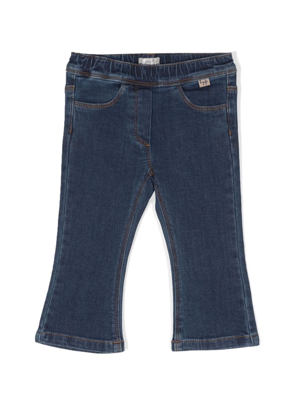 Shop Il Gufo Jeans Cotone Blu