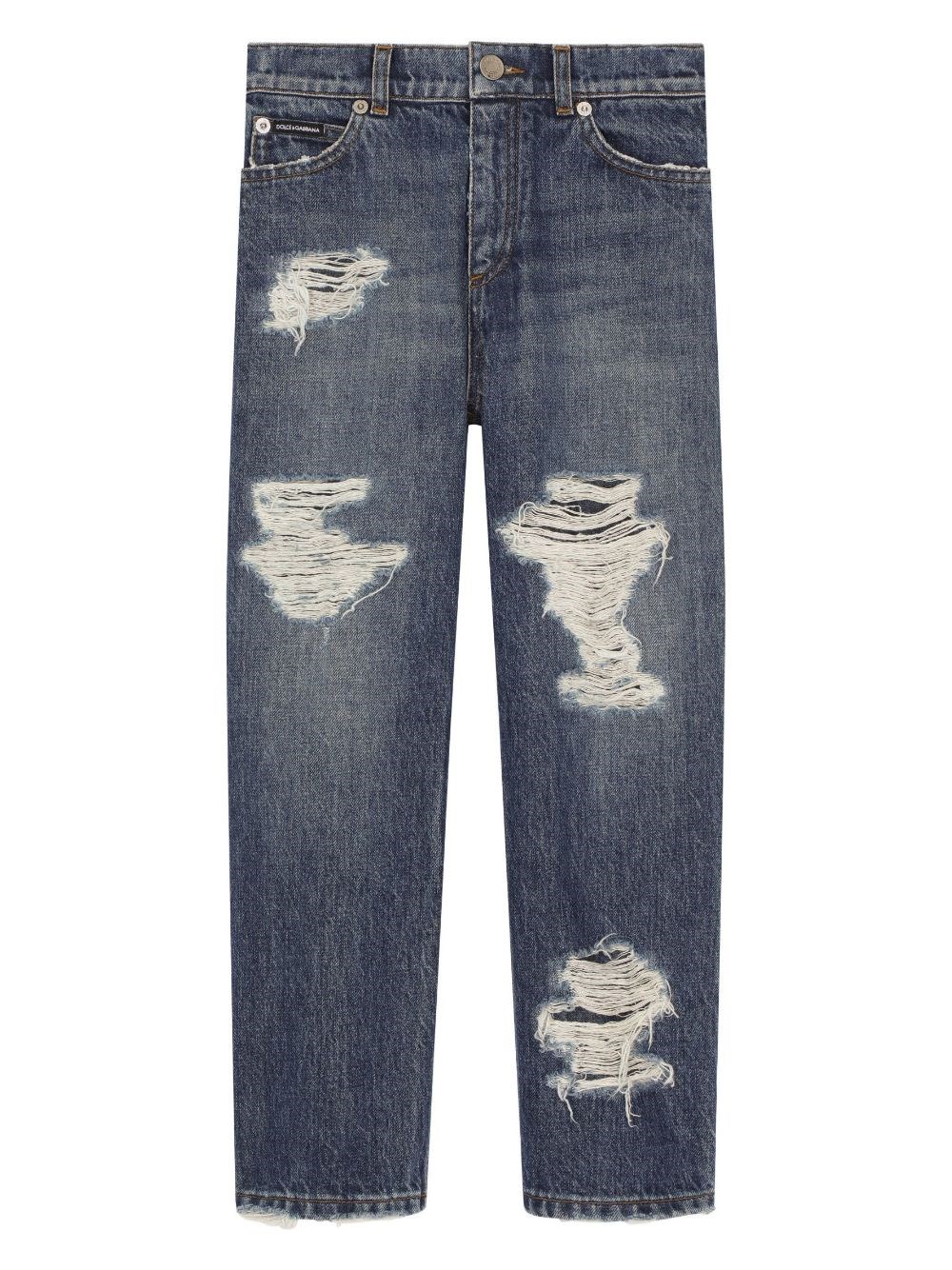 Dolce & Gabbana Kids' Denim Jeans In Blue