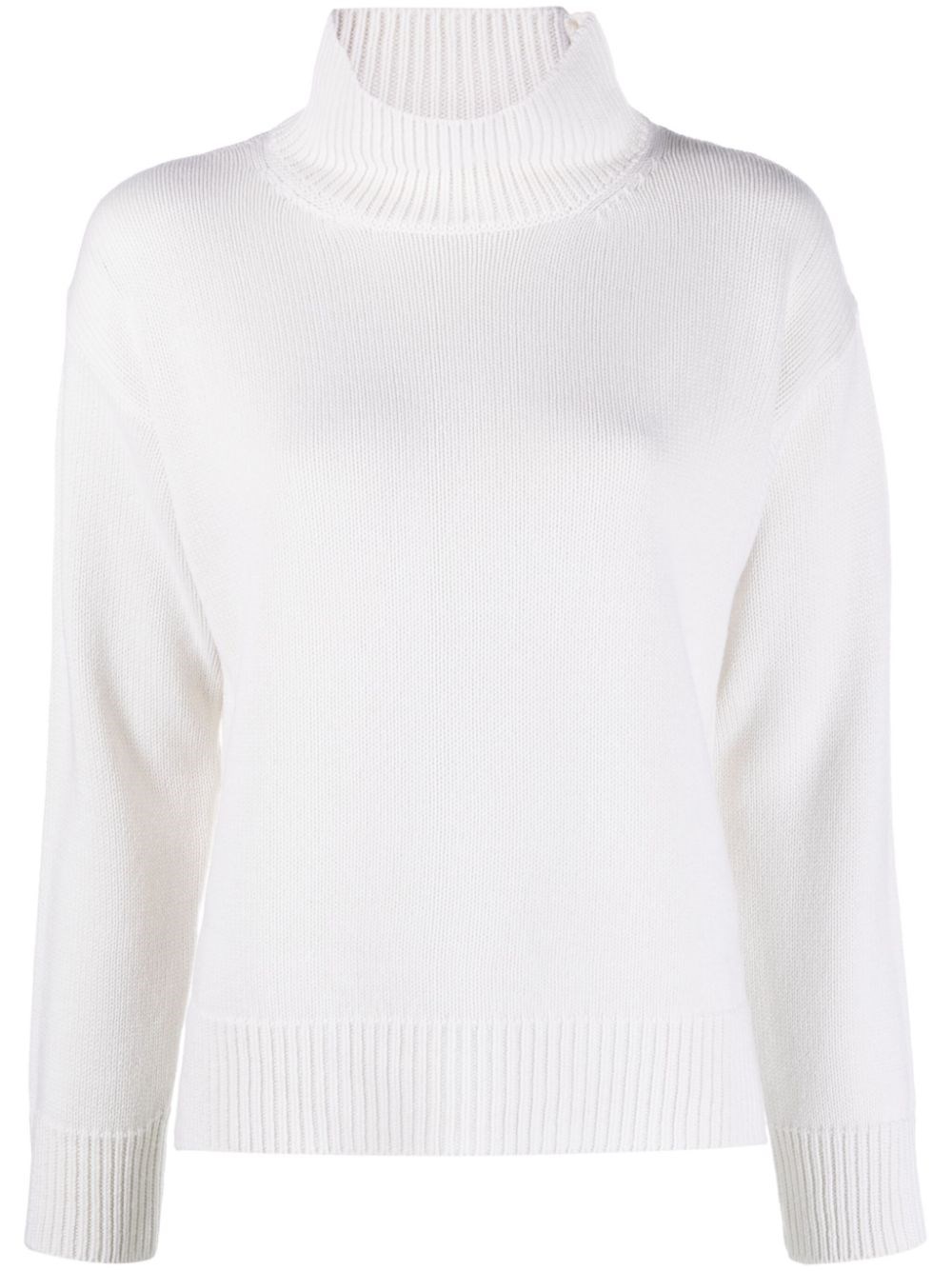 Le Tricot Perugia Maglione Misto Cashmere Bianco In White