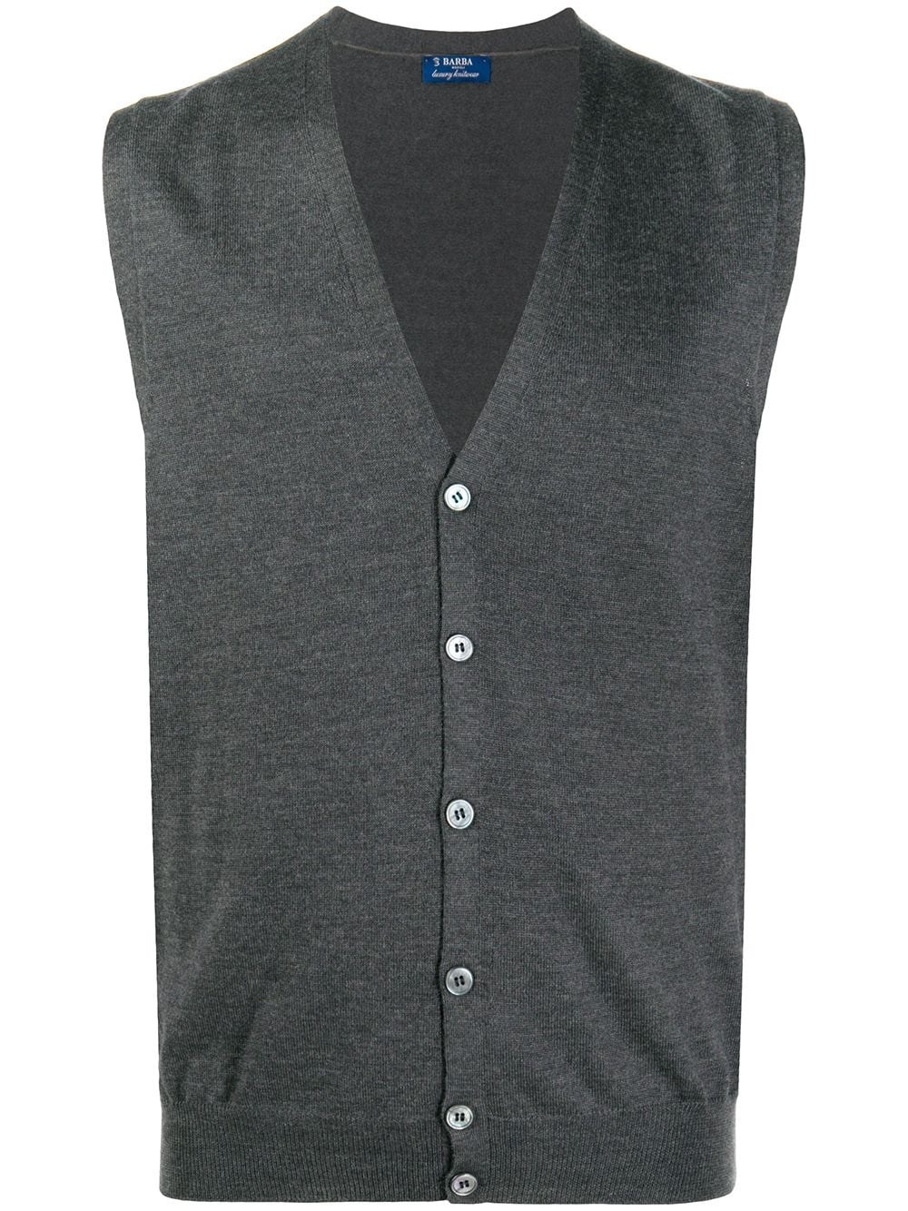 Shop Barba Cardigan Con Scollo A V In Nero