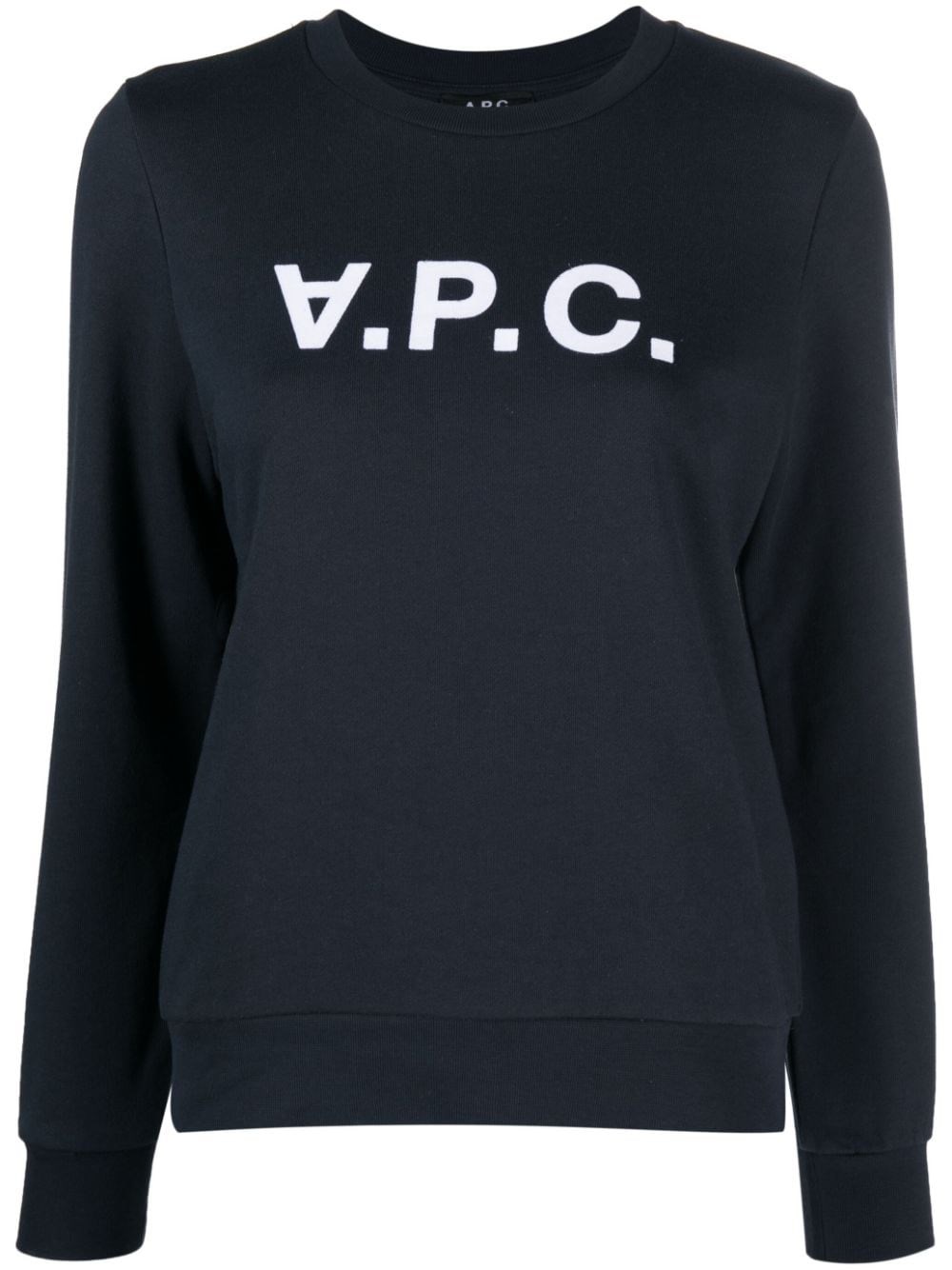 Shop Apc Felpa Nera A.p.c In Blu