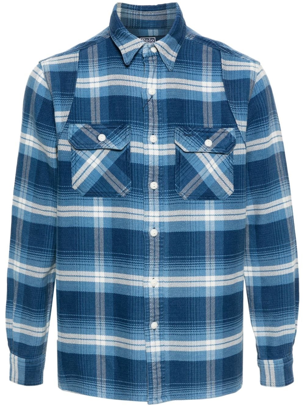 Shop Polo Ralph Lauren Camicia A Quadri In Blu