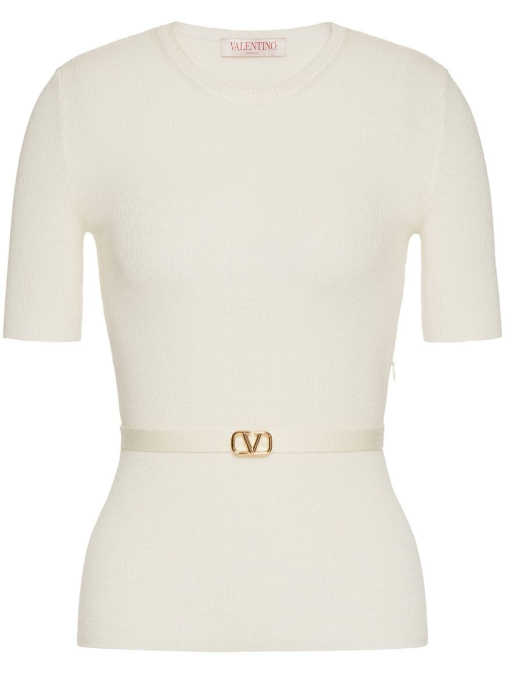 Valentino Pullover Mit Vlogo In White