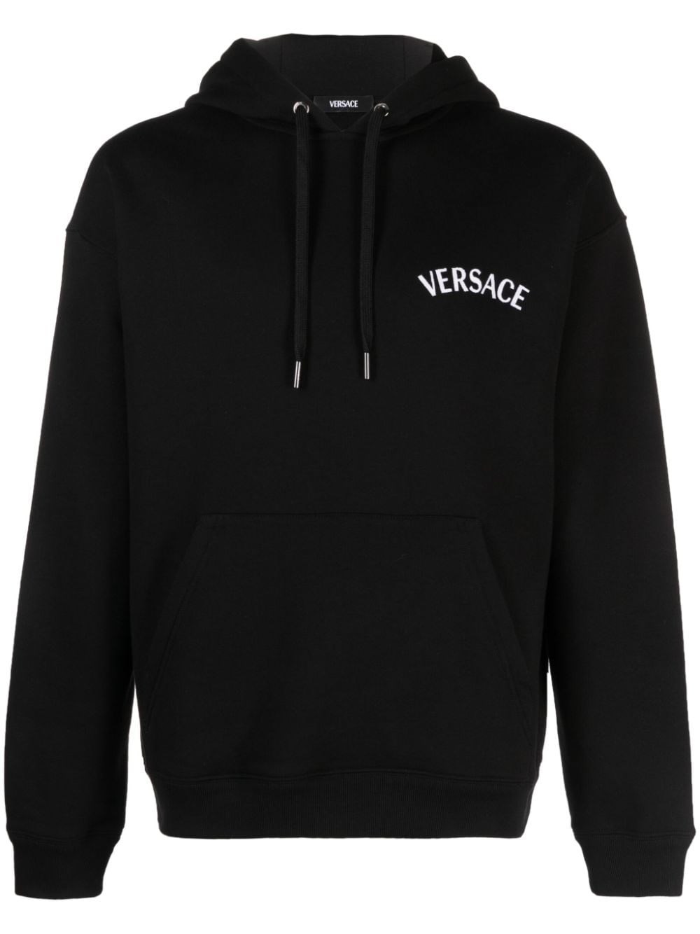 Shop Versace Felpa In Nero