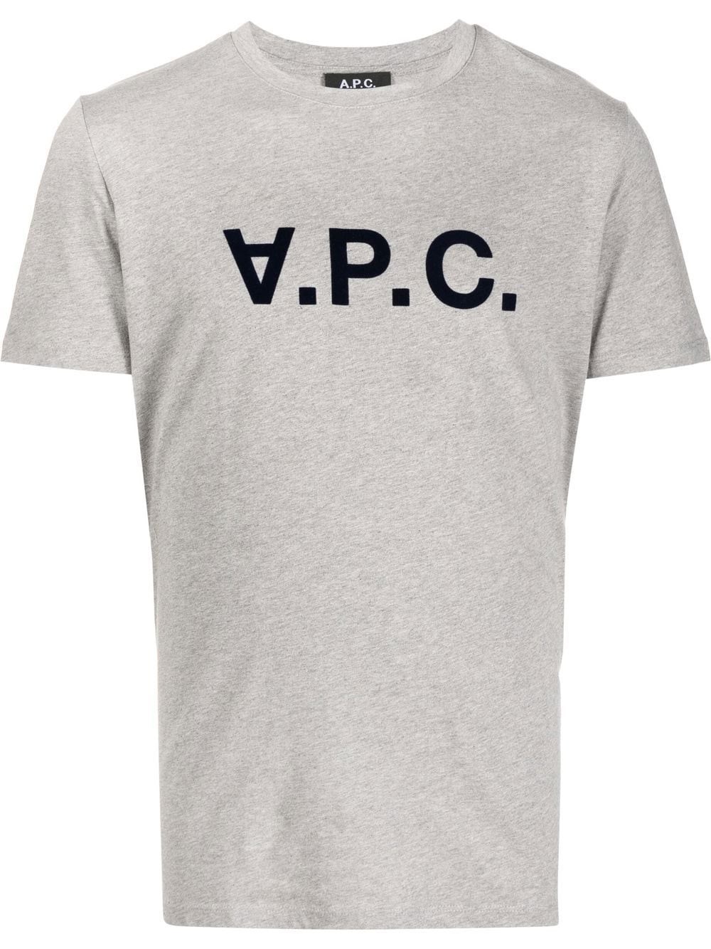 Apc T-shirt Con Stampa In Grey