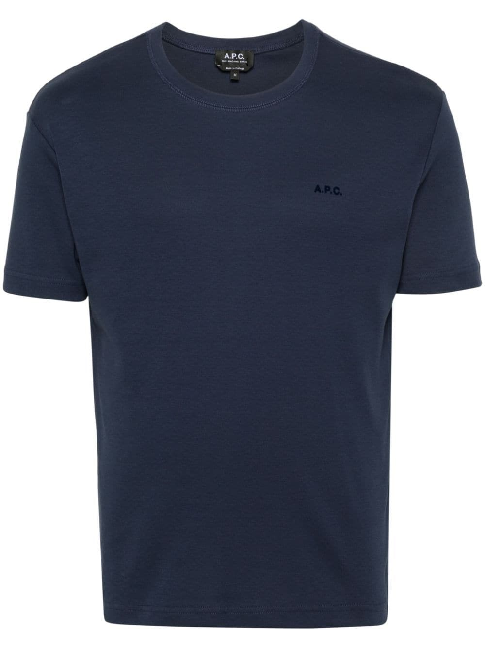 Shop Apc T-shirt Lewis In Blue