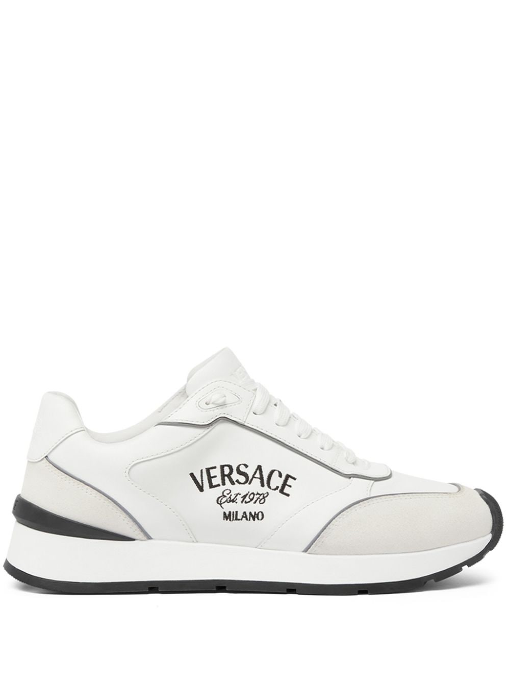 Shop Versace Sneakers Milano In White