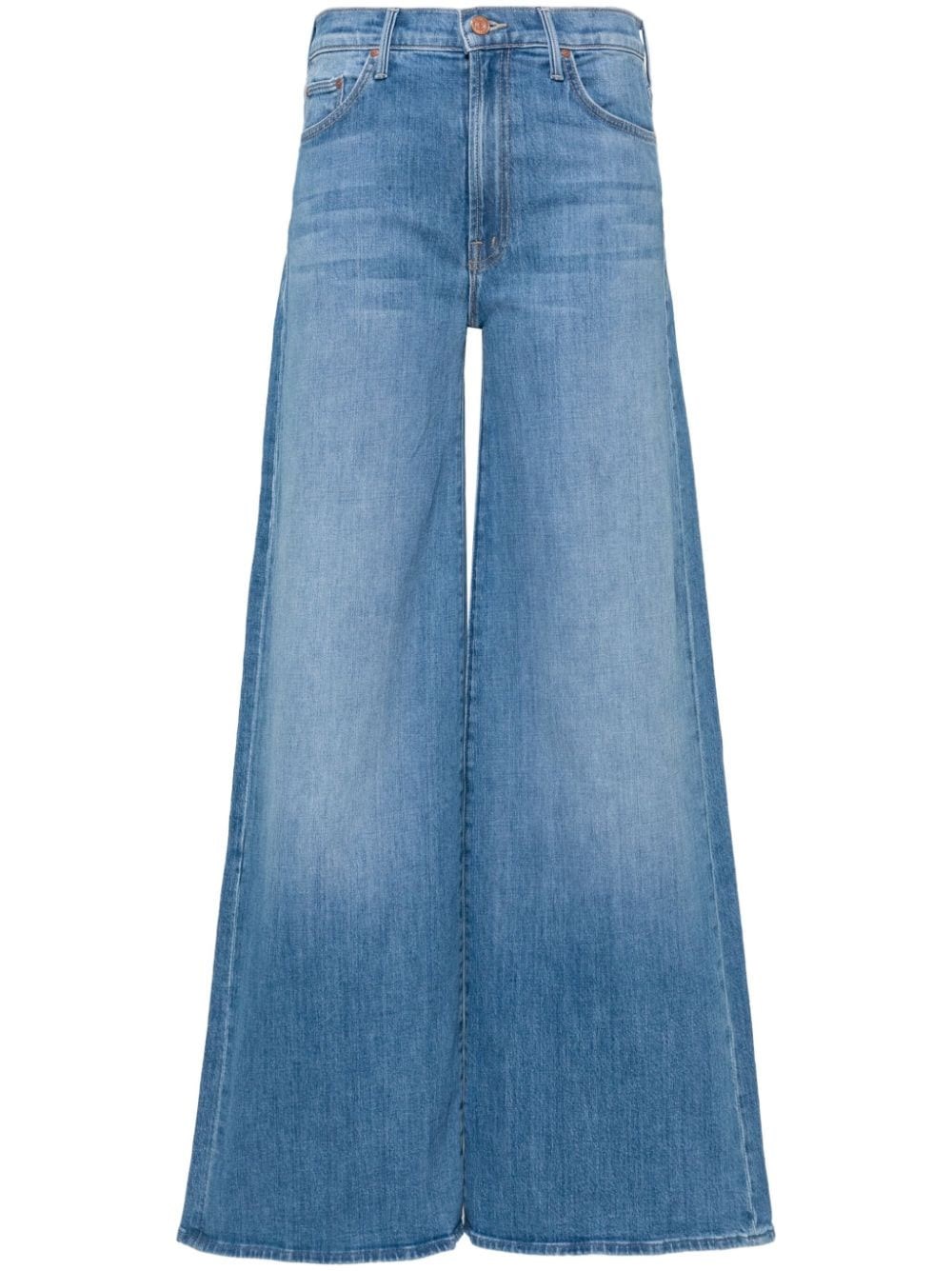 Shop Mother Jeans A Gamba Ampia Undercover In Blue