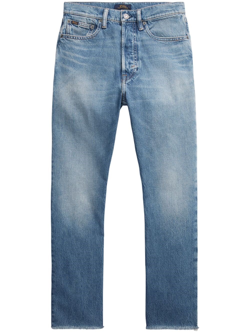 Polo Ralph Lauren Jeans Crop A Vita Alta In Blue