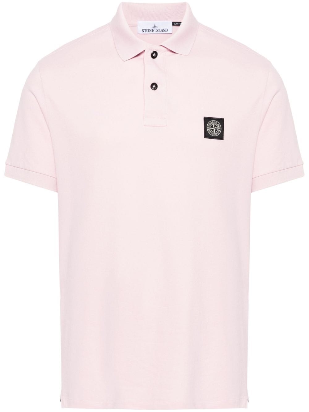 Shop Stone Island Polo In Pink