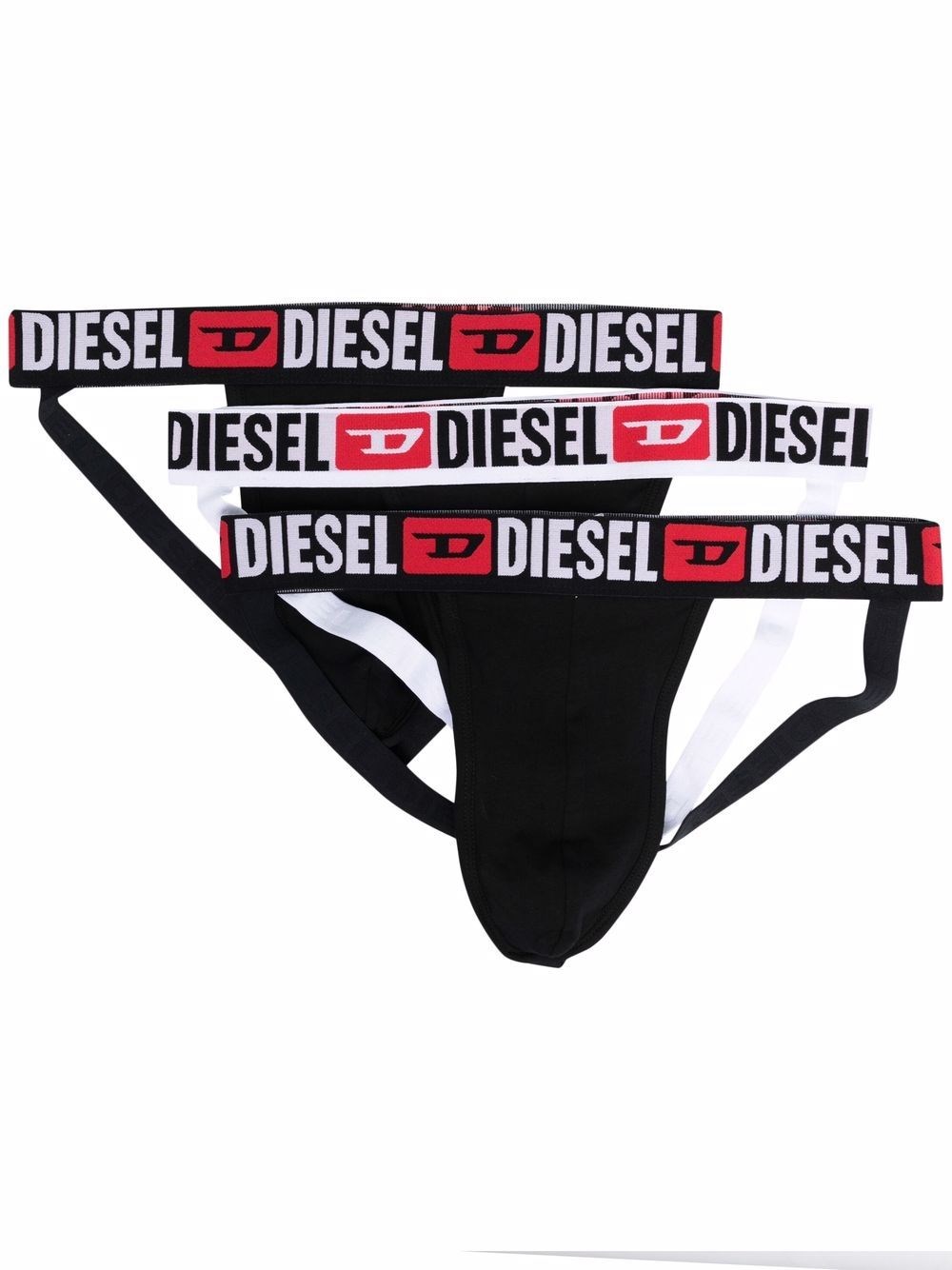 Diesel Set Di 3 Boxer Con Banda Logo In Black