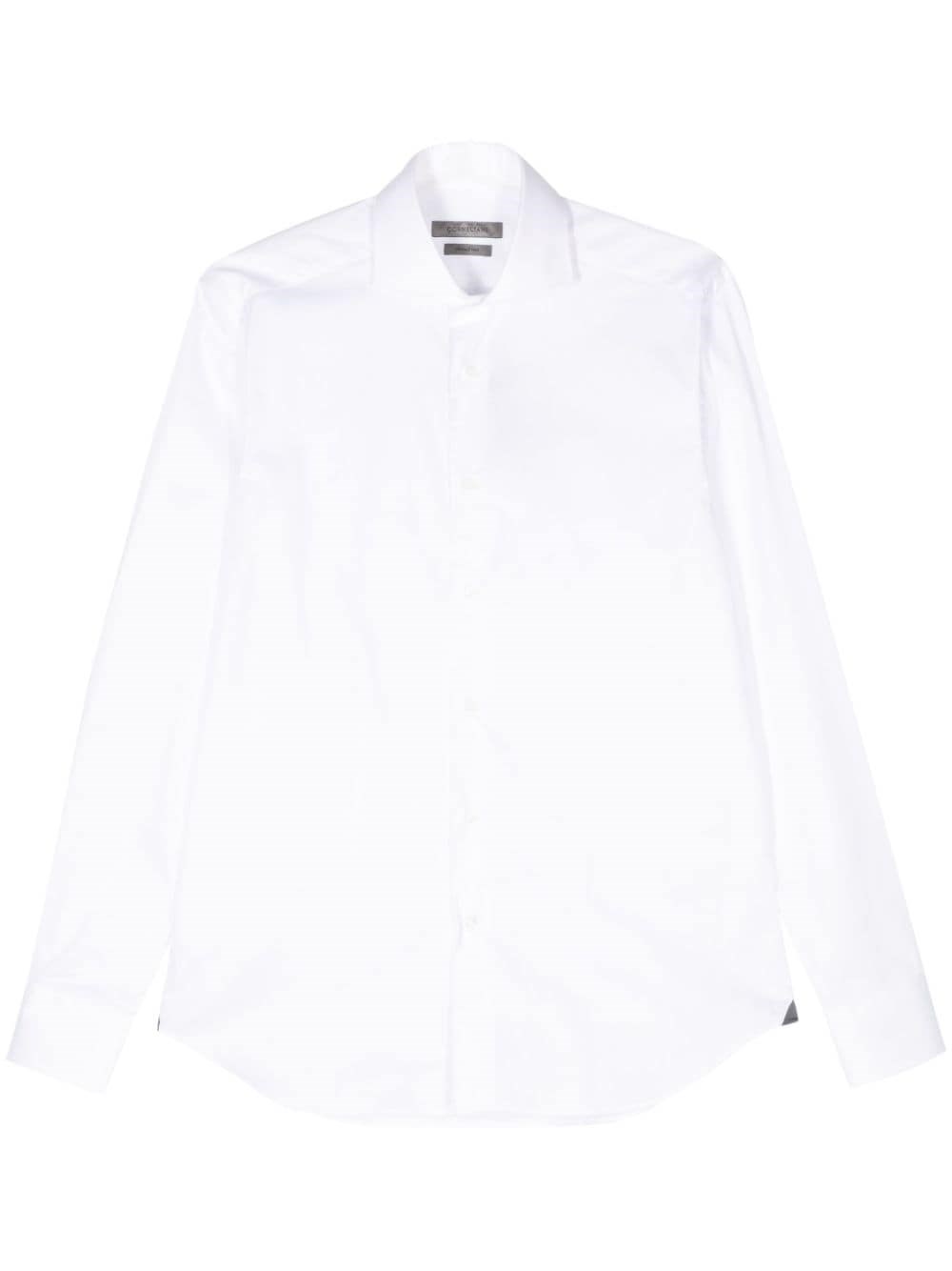 Corneliani Elegant White Cotton Shirt In White