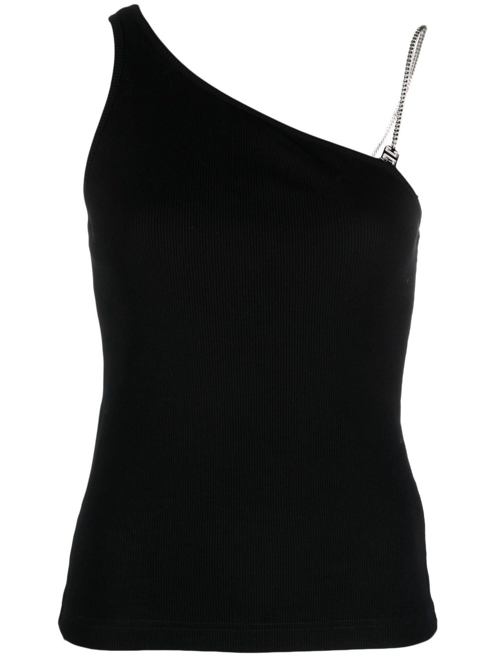 Shop Givenchy Top Con Placca 4g In Black
