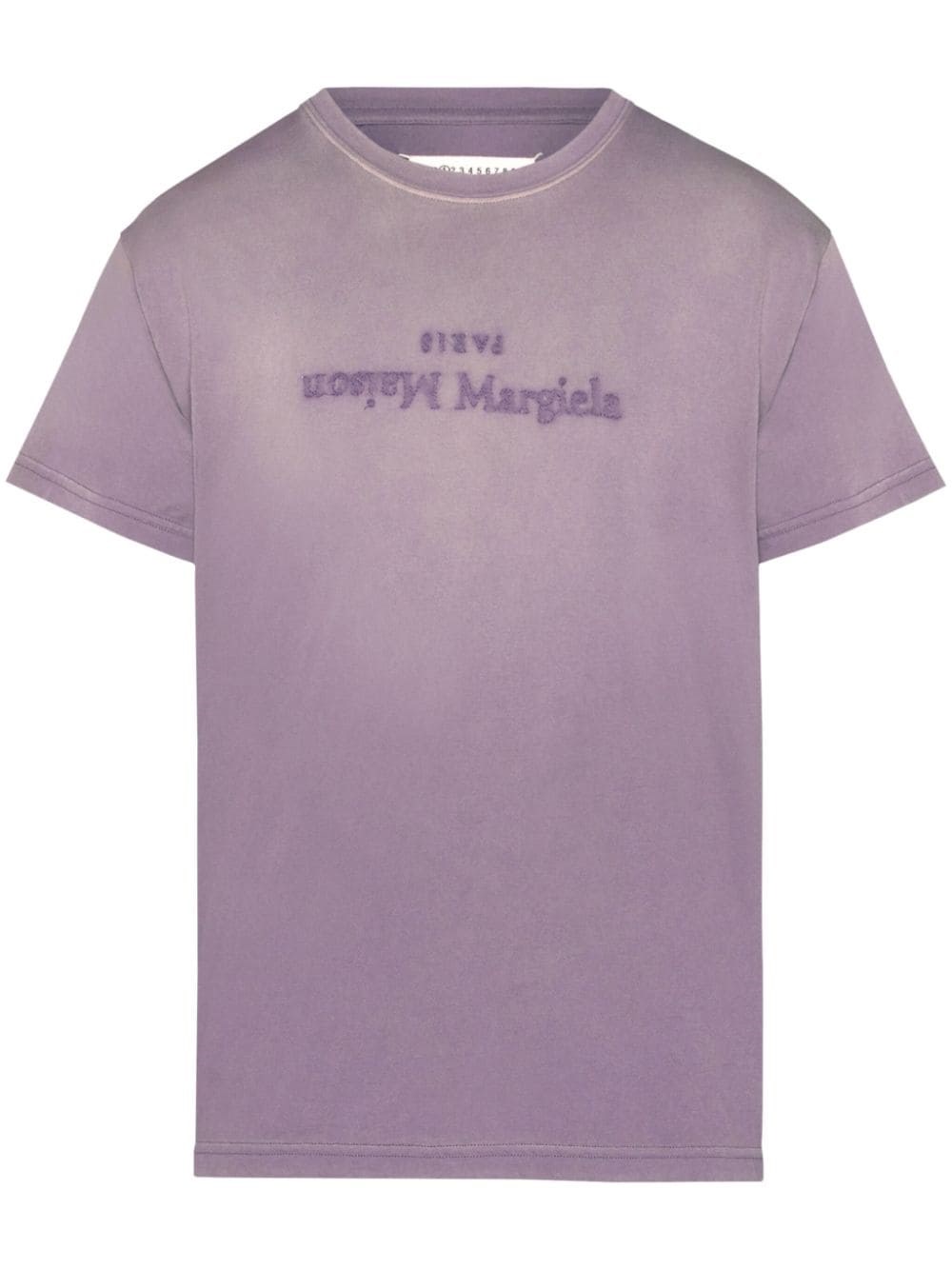 Shop Maison Margiela T-shirt Reverse In Purple