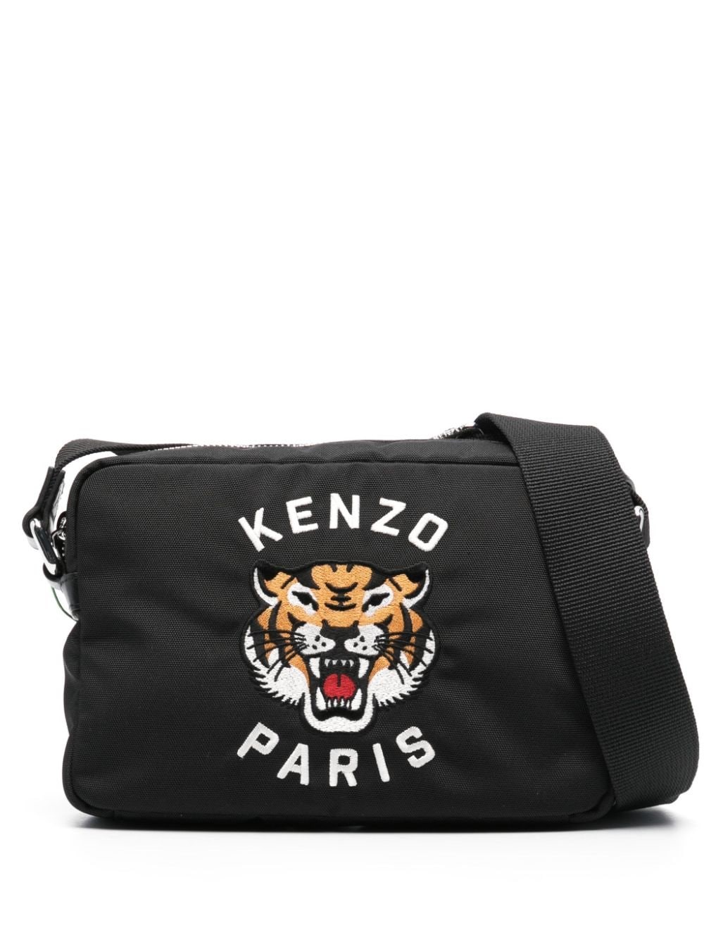 Kenzo Borsa A Spalla Tiger-head In Black