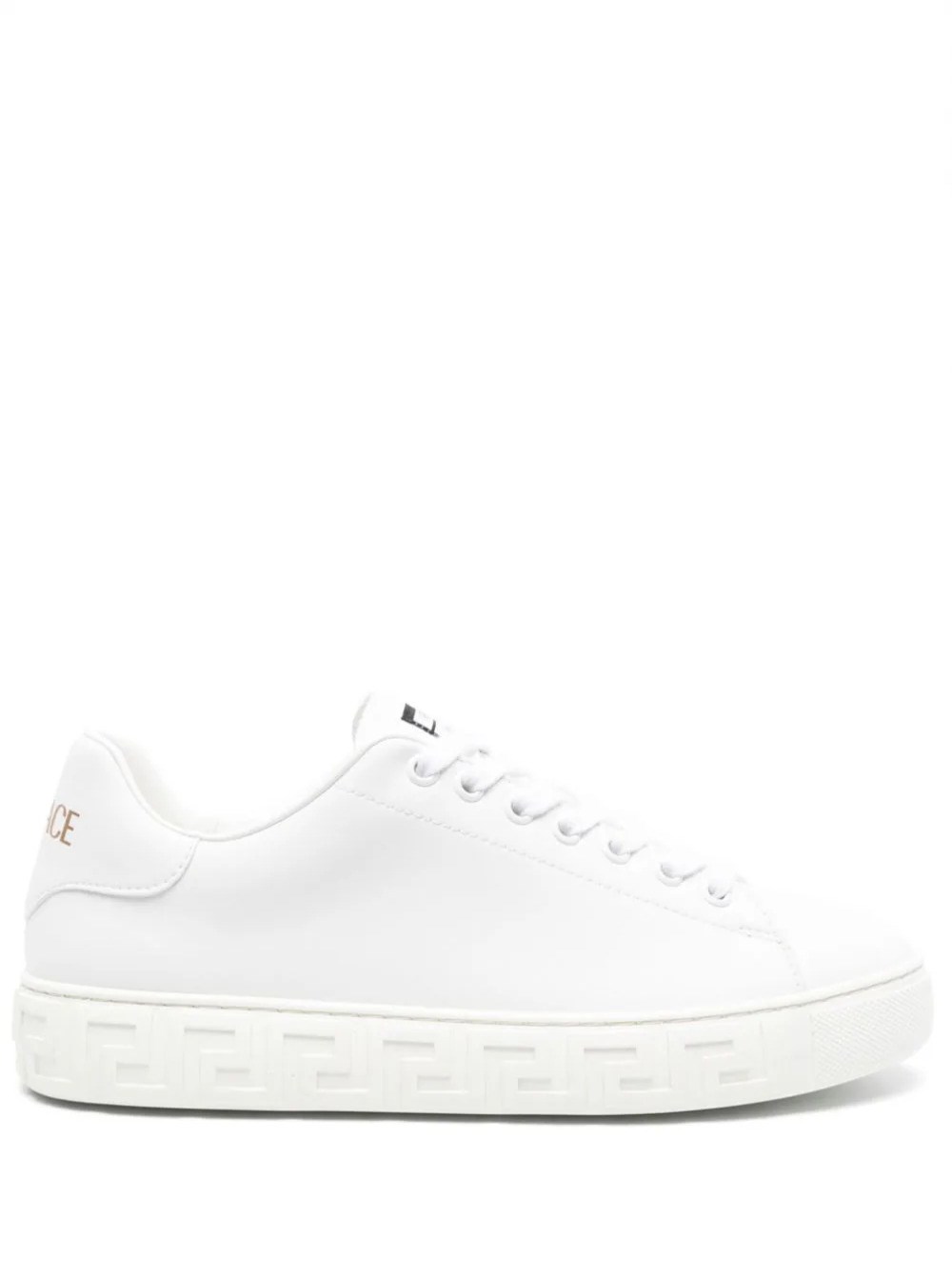 Shop Versace Sneakers Greca Goffrate In White