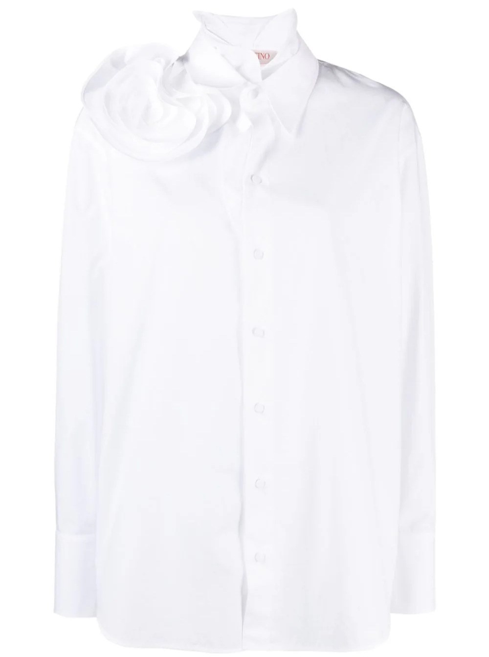 Valentino Camicia Con Applicazione In White