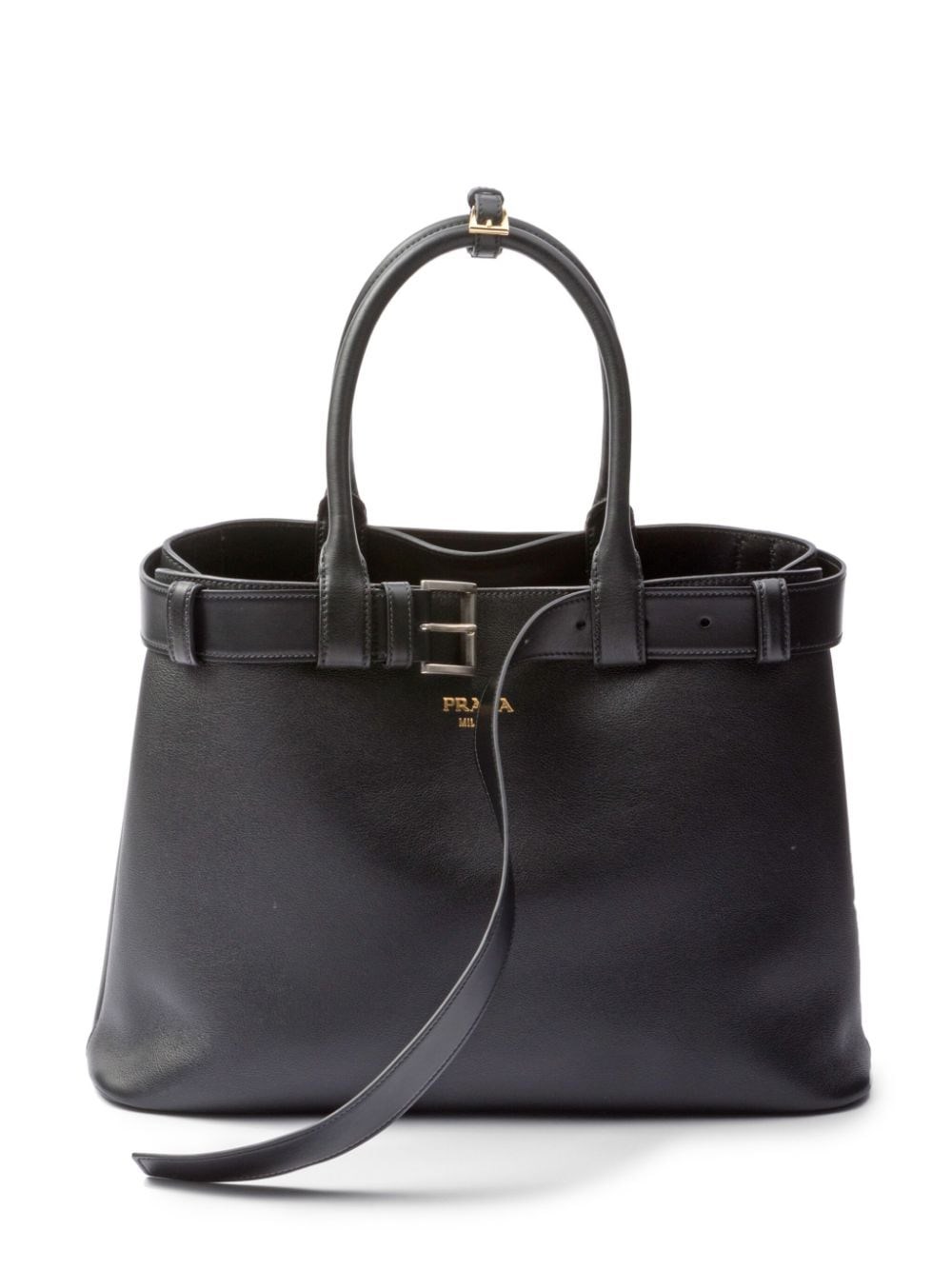 Shop Prada Borsa A Mano Grande In Nero