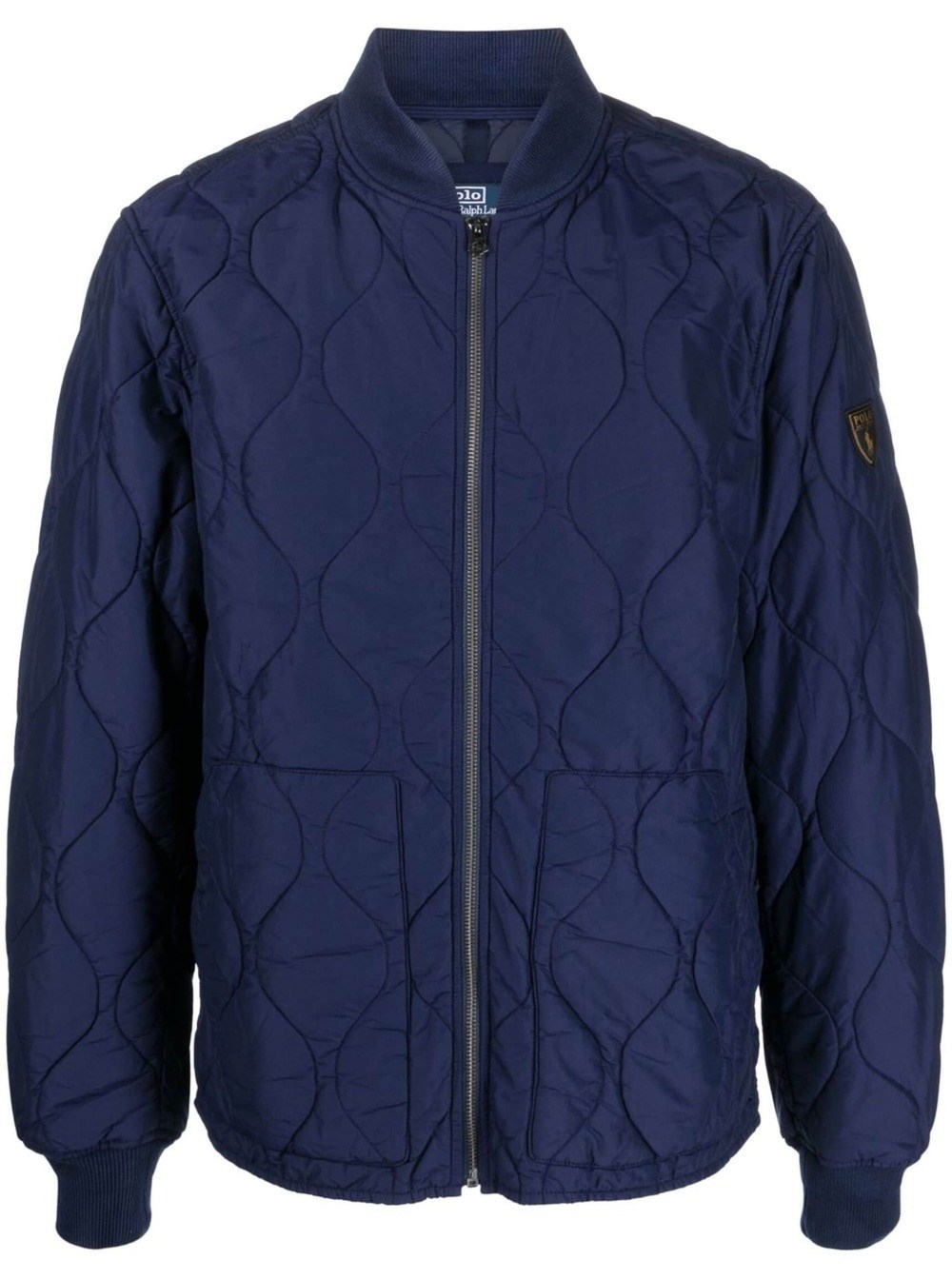 Shop Polo Ralph Lauren Bomber Trapuntato In Blu