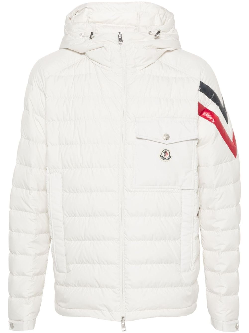 Shop Moncler Piumino Berard In Bianco