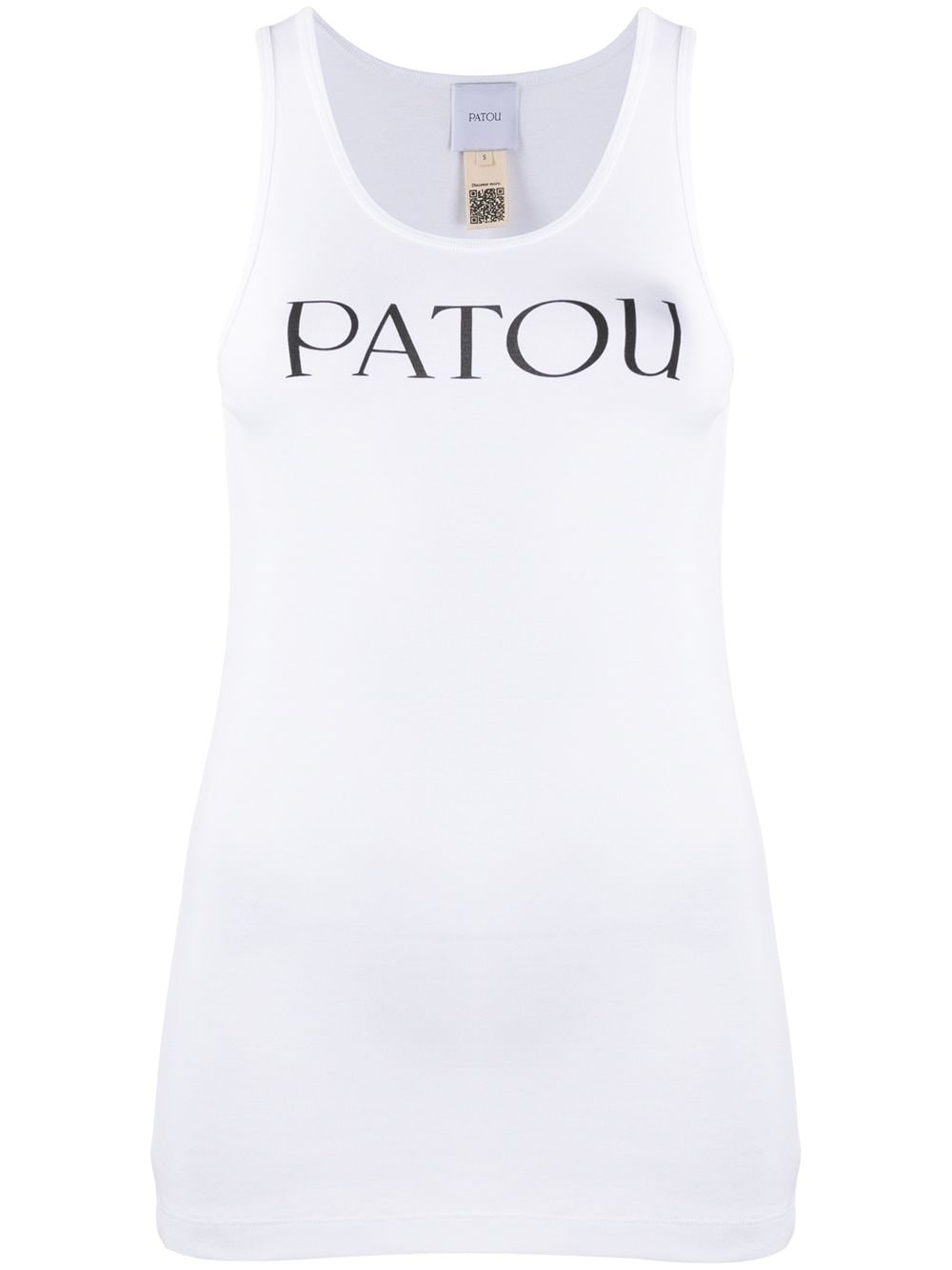 Shop Patou Canotta Con Stampa In Bianco