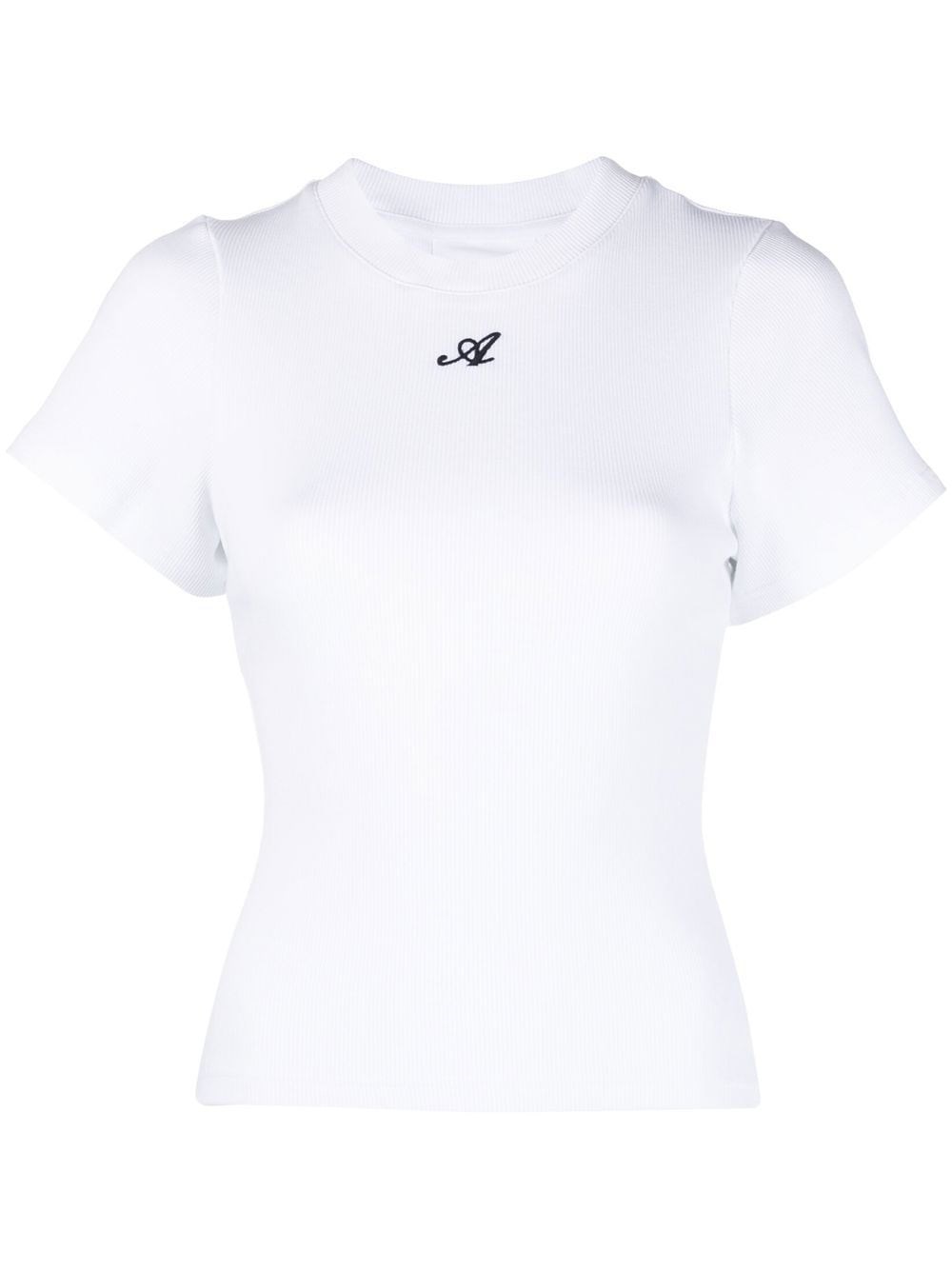 Shop Axel Arigato T-shirt Script A In White