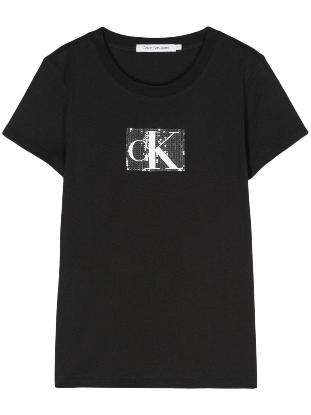 Calvin Klein Jeans Est.1978 Logo刺绣t恤 In Black