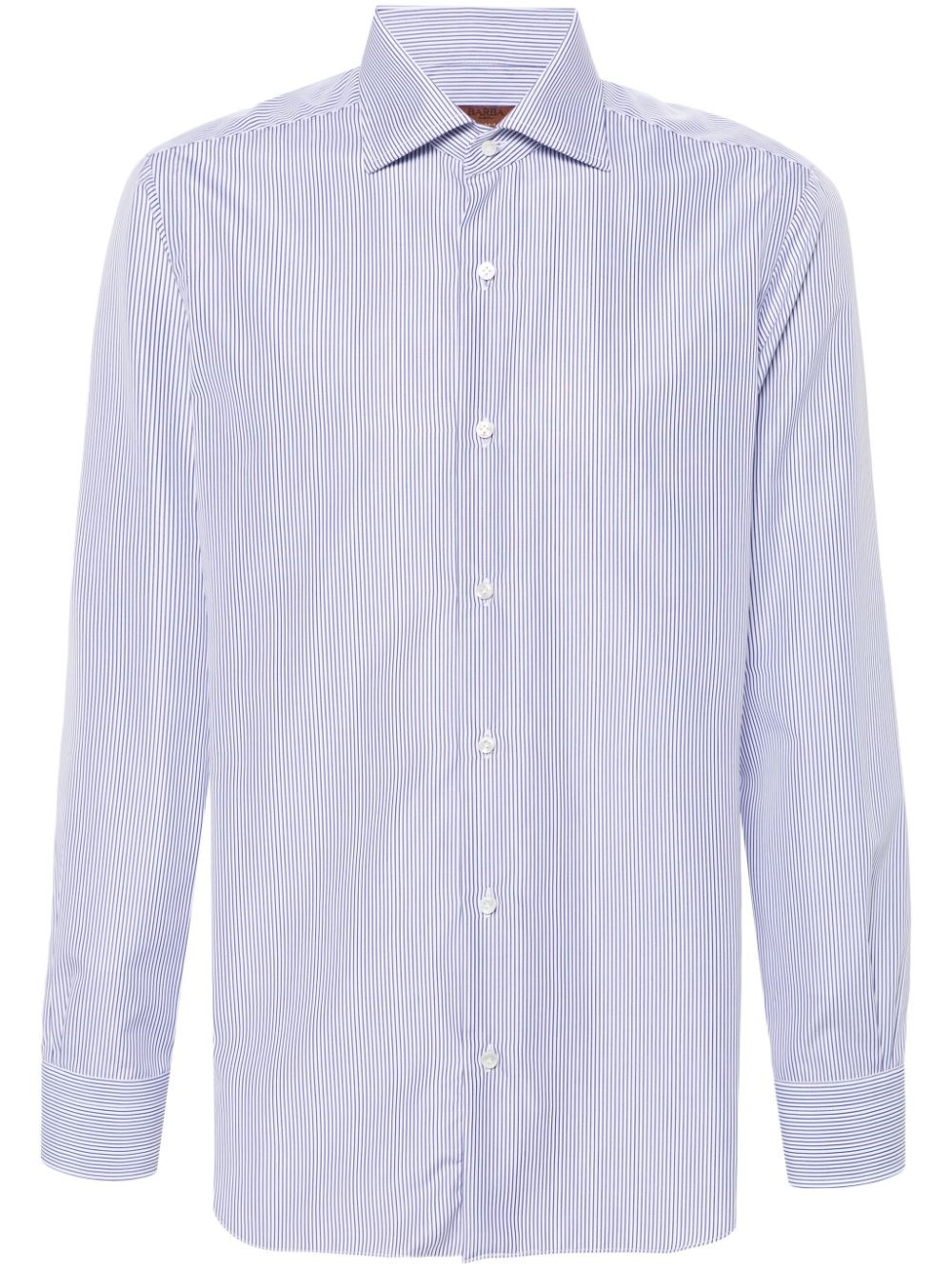 Shop Barba Camicia In Cotone A Maniche Lunghe In Bianco