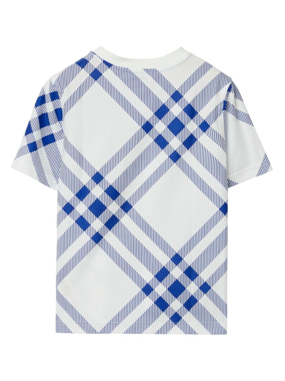 Shop Burberry T-shirt A Quadri In Blue
