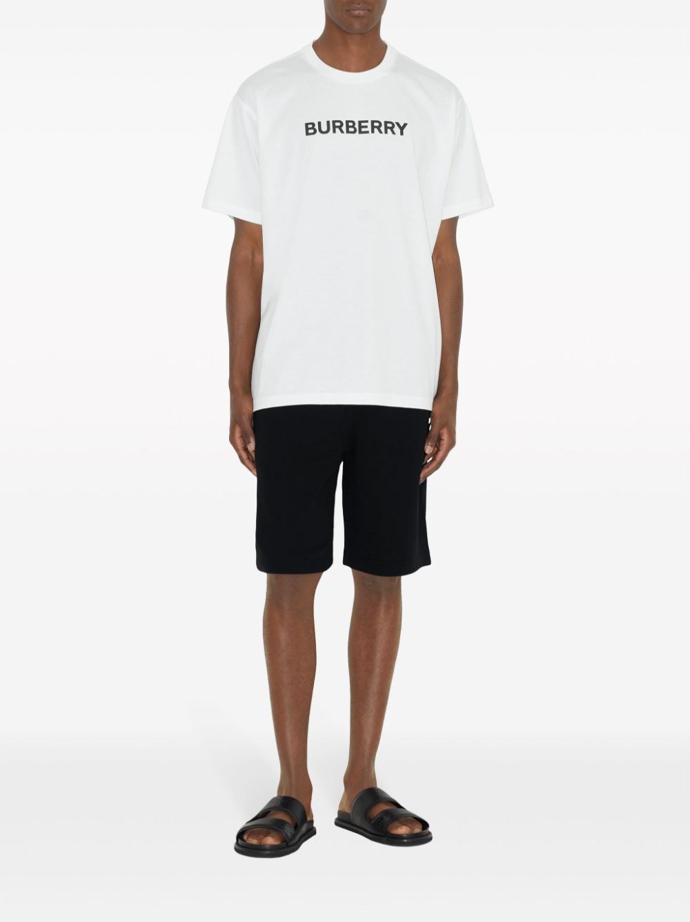 Shop Burberry T-shirt Con Stampa In White