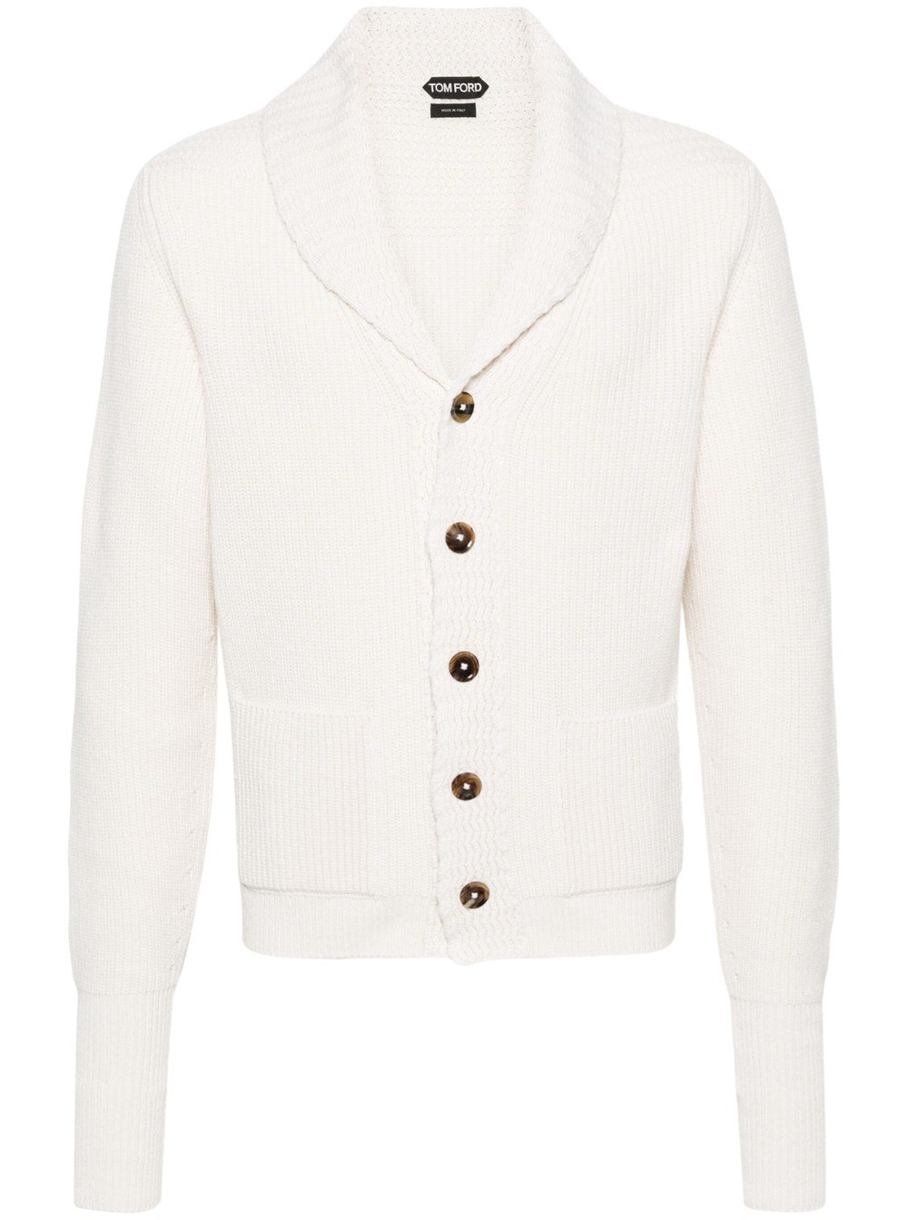 Shop Tom Ford Cardigan Chunky In White
