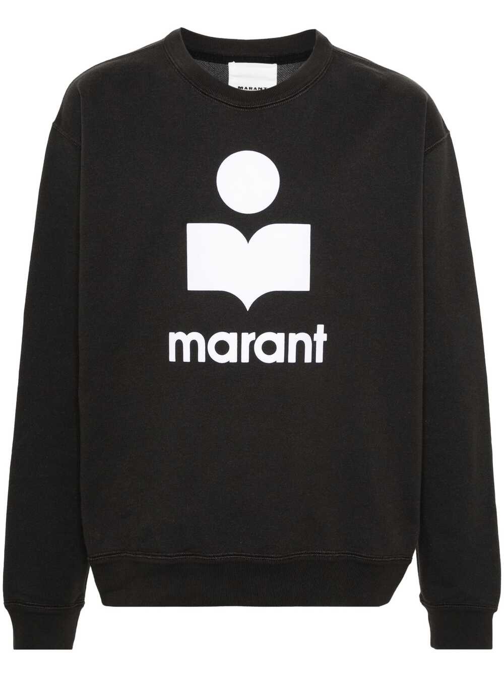 Shop Isabel Marant Marant Felpa Con Stampa In Black