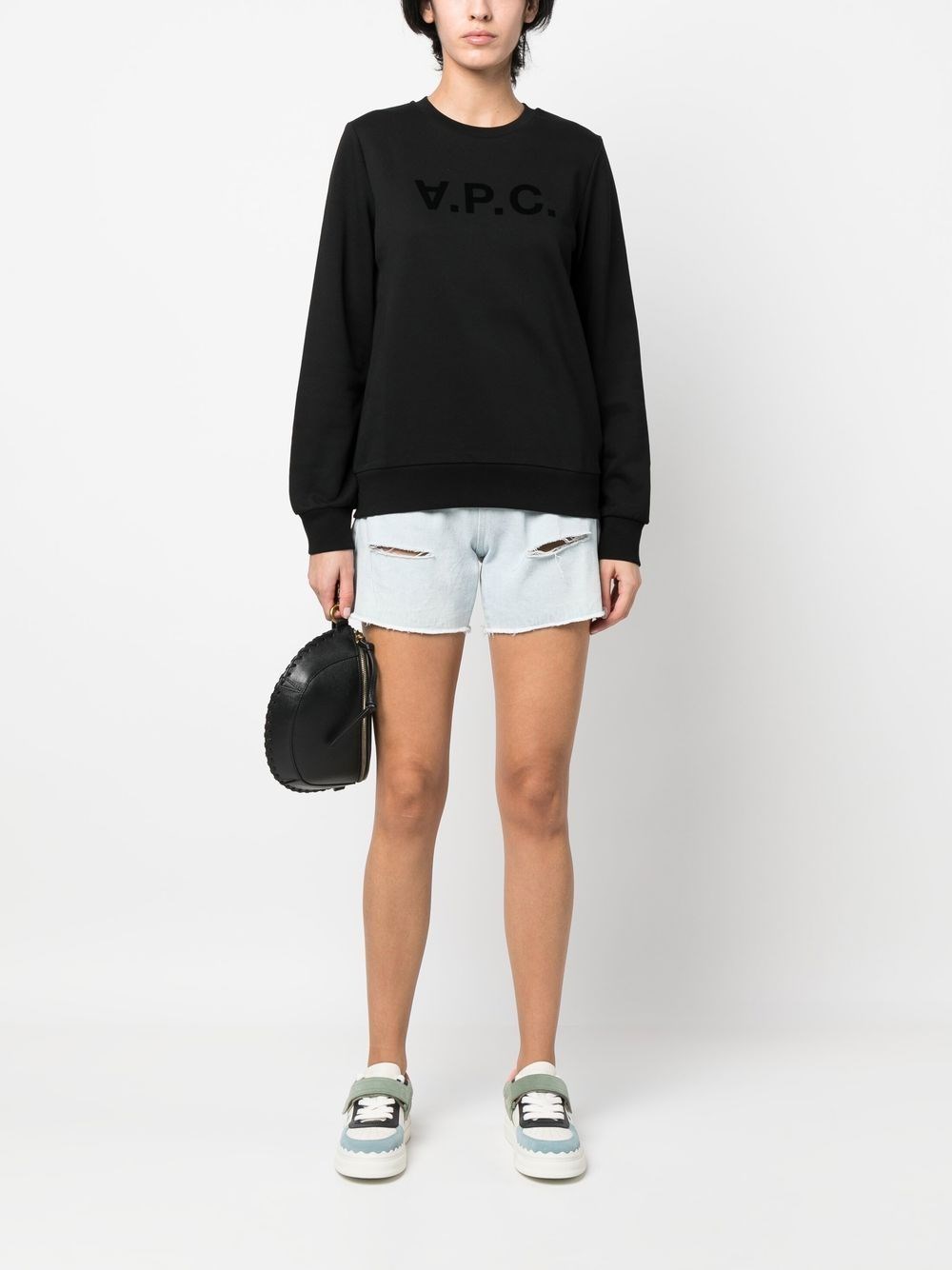 Apc Felpa Con Stampa In Black