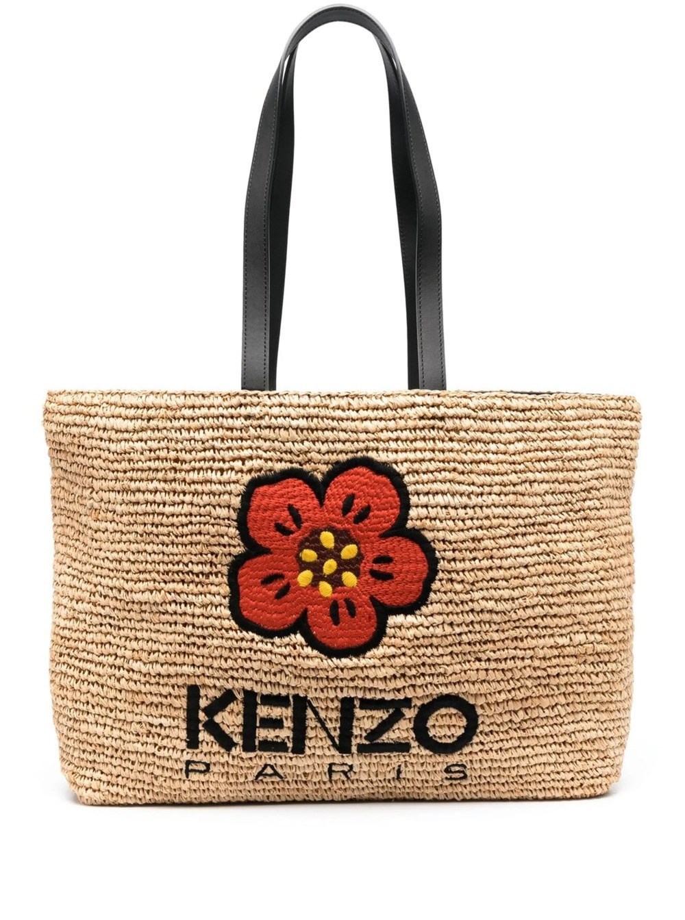 Shop Kenzo Borsa Tote Boke Flower In Black