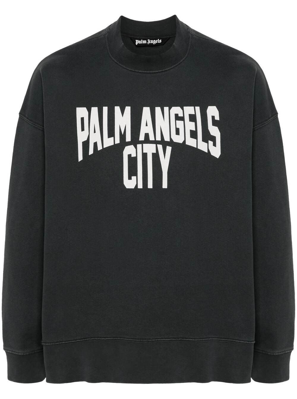 Palm Angels Felpa City In Gray