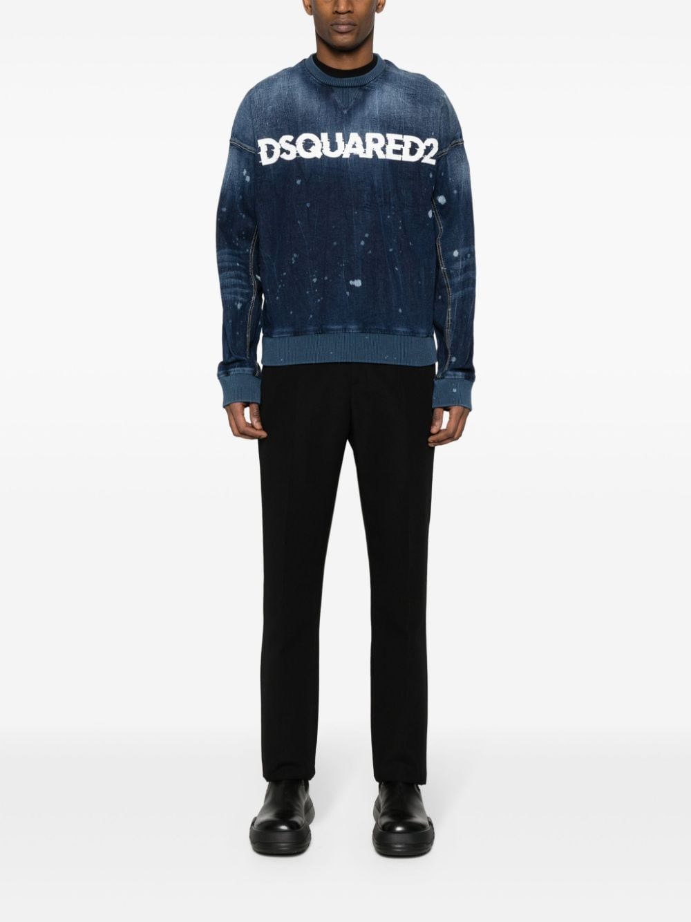 DSQUARED2 Felpa Cipro Denim