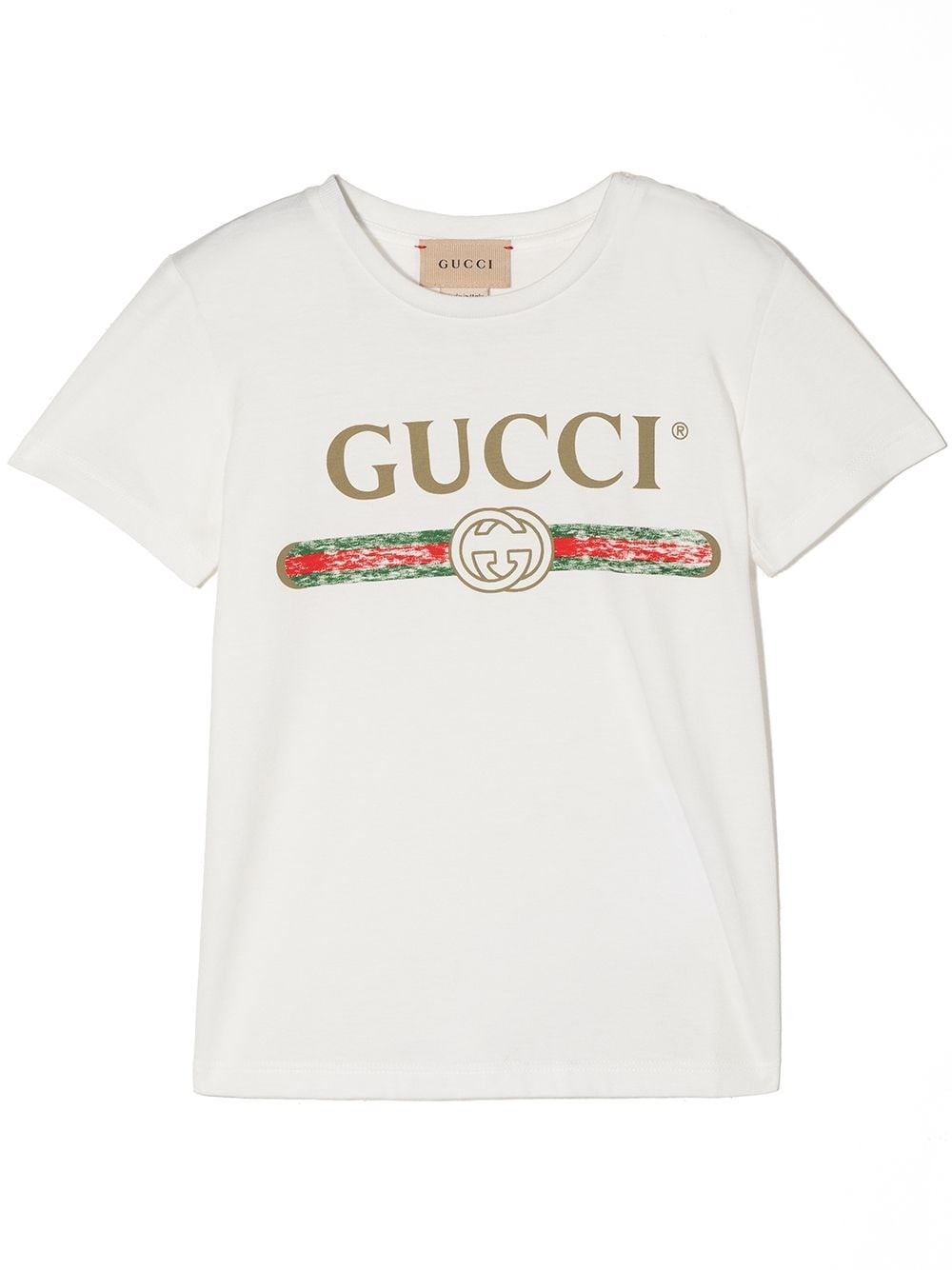 Gucci T-shirt With Front Logo In White