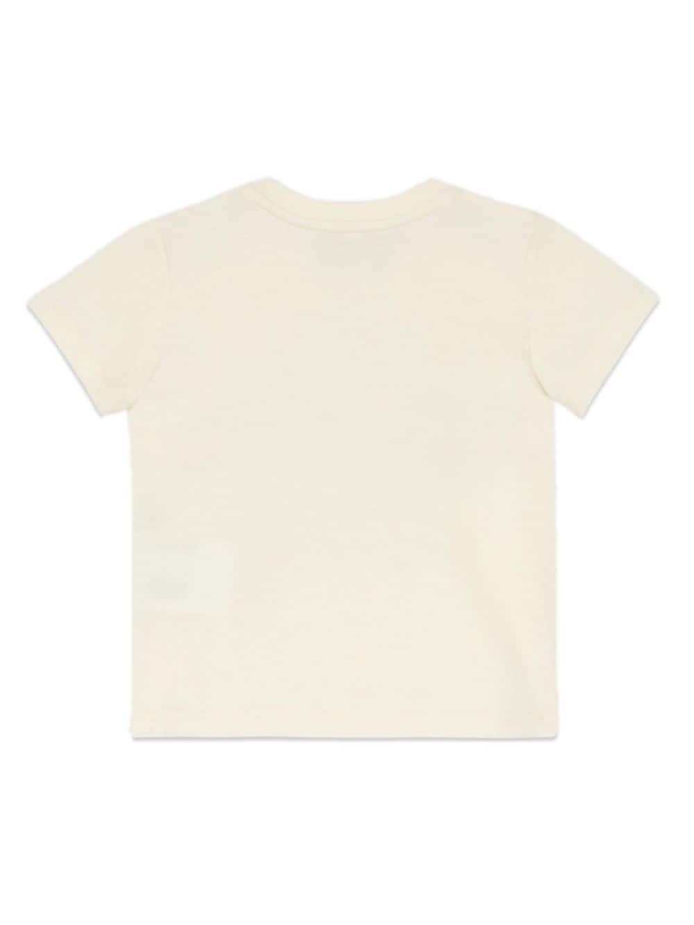 Shop Gucci Kids T-shirt Con Stampa  Kids In Yellow