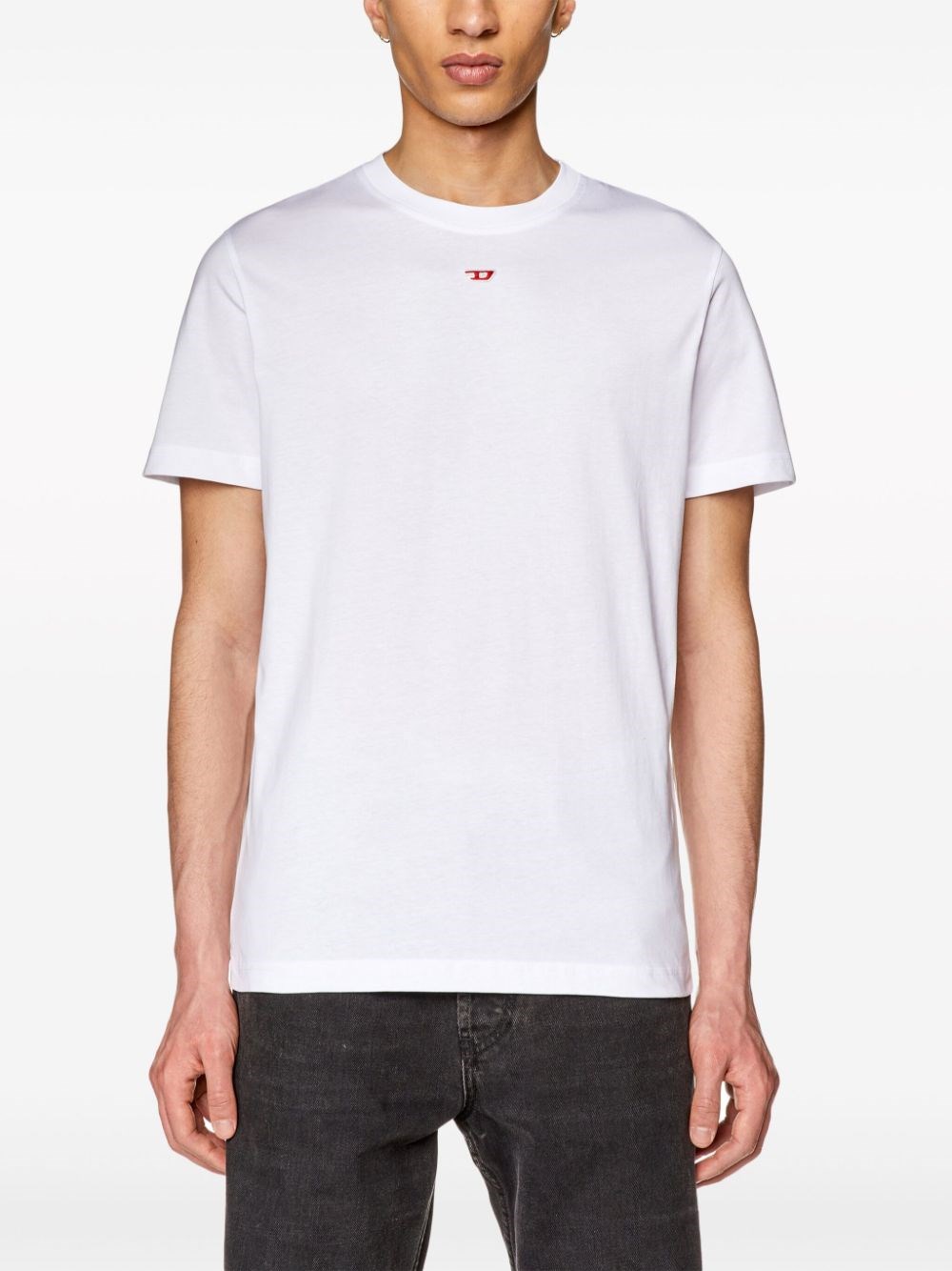 Shop Diesel T-shirt T-diegor-d Con Applicazione In White