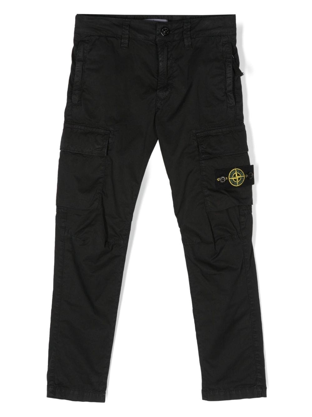 Shop Stone Island Junior Cargo Slim In Nero