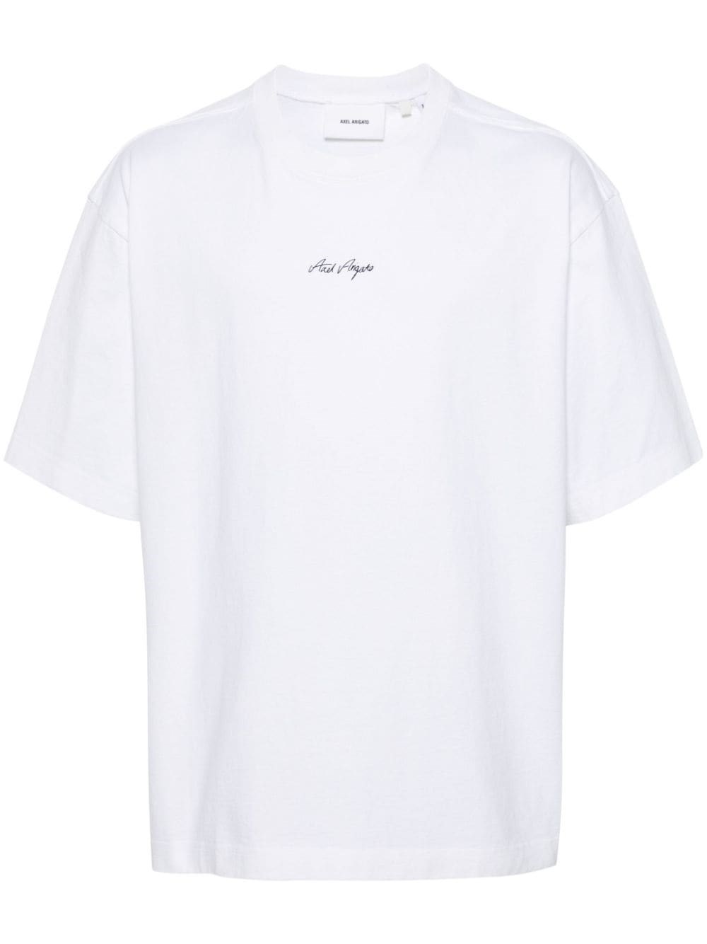 Shop Axel Arigato T-shirt Con Stampa In White