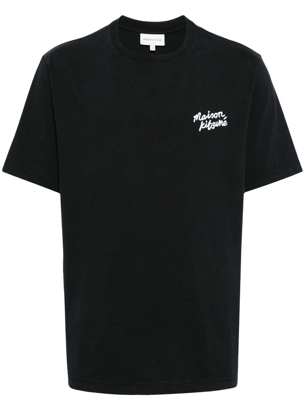 Shop Maison Kitsuné T-shirt Handwriting Comfort In Black