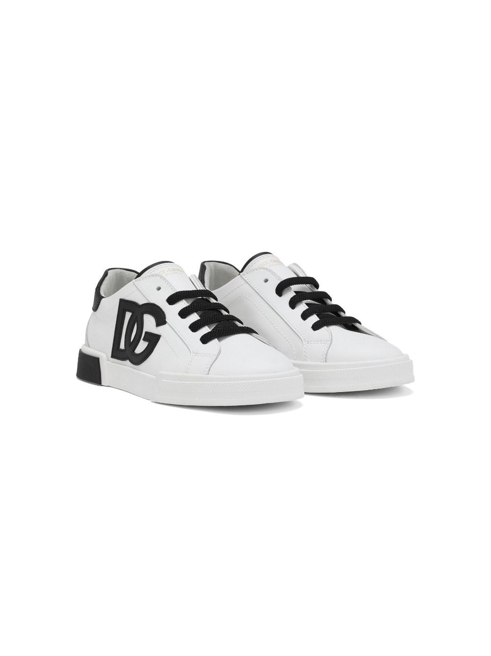 Shop Dolce & Gabbana Kids Sneakers Portofino In White