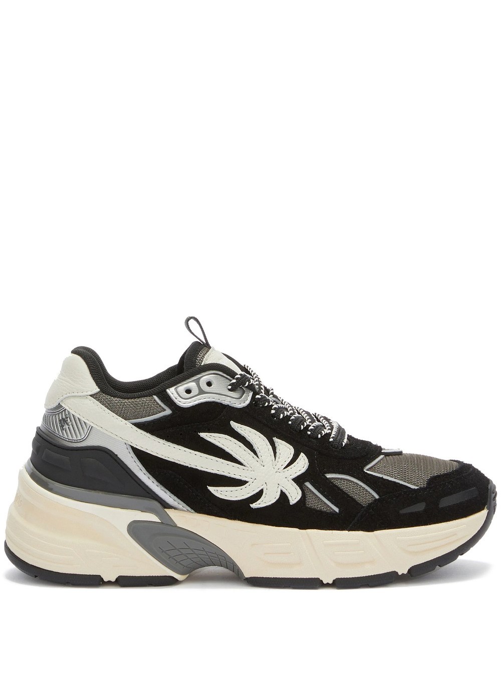 Shop Palm Angels Sneakers The Palm Runner In Black