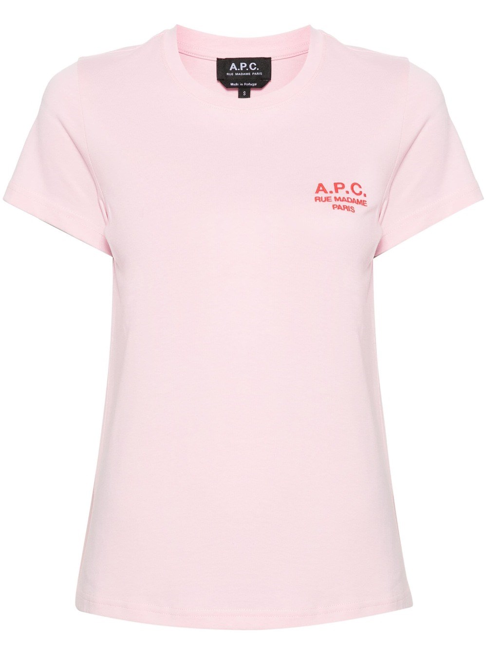 Apc T-shirt Con Ricamo In Pink