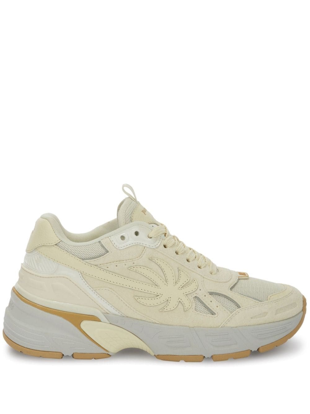 Shop Palm Angels Sneakers The Palm Runner In White