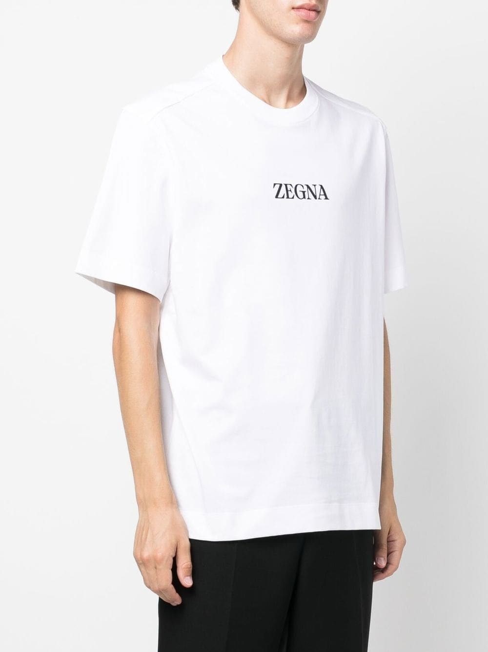 Zegna T-shirt Con Stampa In White